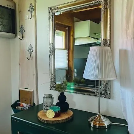 Tatil Evi Elke's Cozy Tinyhouse Im Gruenen Riedhausen
